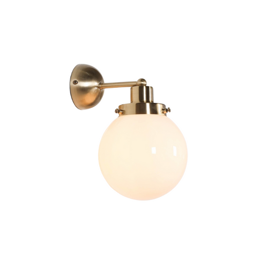 Brushed Gold Style Brass Wall light with Frosted Glass - IDL782 - White Bear Furnishings