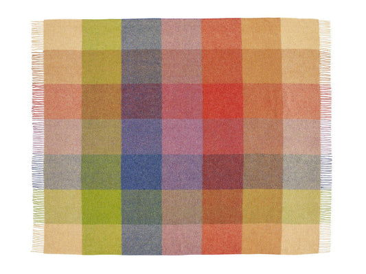 Harland Pure New Wool Shetland Throw - Sunset