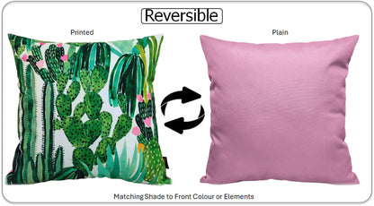 Cactus Waterproof Outdoor Cushions 43 x 43 cm Weather-Resistant Polyester for Patio Garden Bench Sofa Indoor Living Room Durable Stylish by OLIVIA ROCCO - White Bear Furnishings