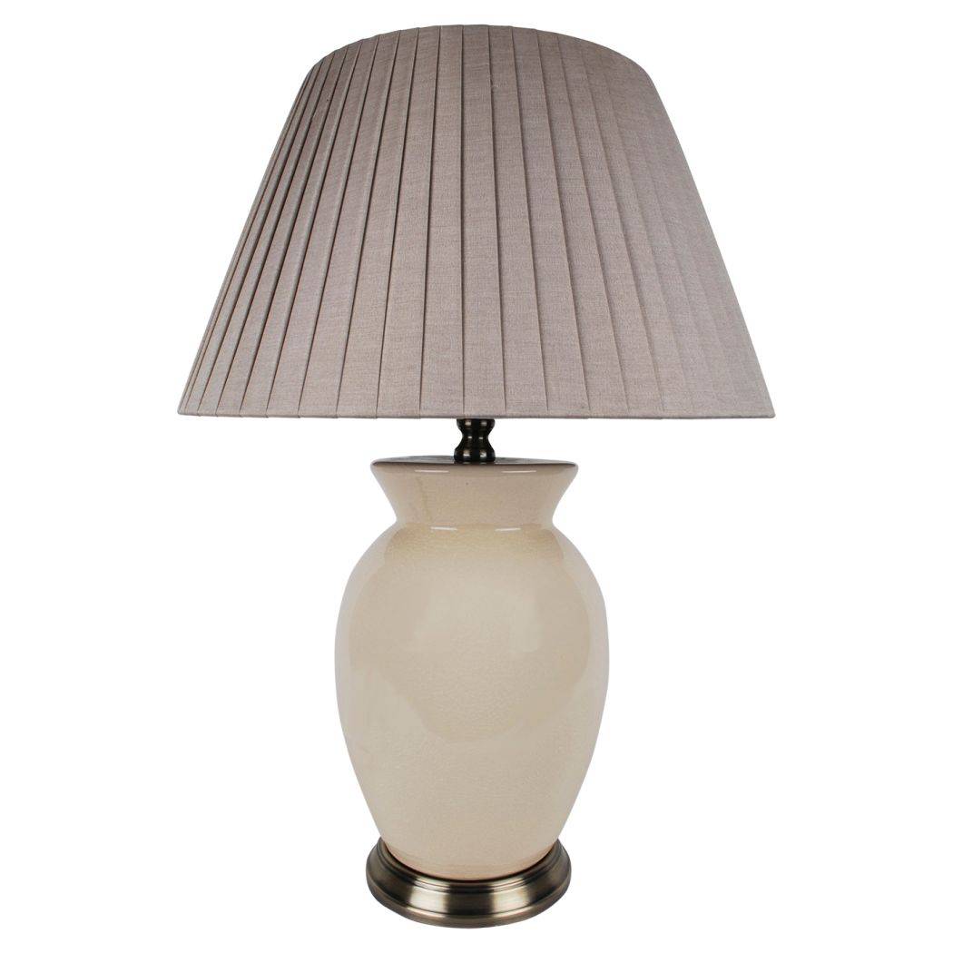 Christina 56cm Table Lamp Cream - White Bear Furnishings