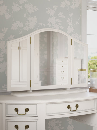 Laura Ashley Clifton Dressing Table Mirror in Ivory - 3563887 - White Bear Furnishings