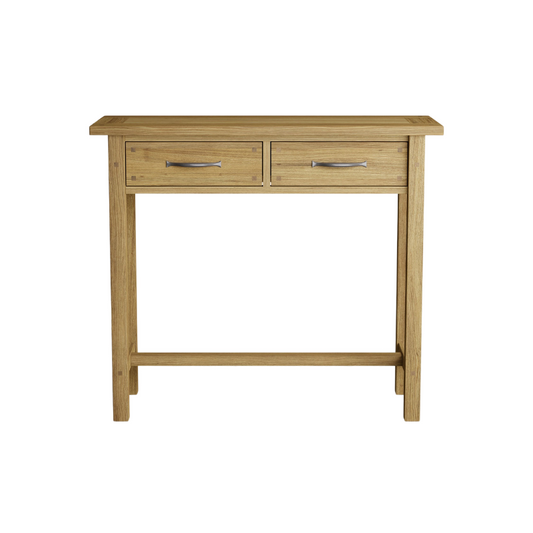 Laura Ashley Milton 2 Drawer Console Table in Oak - 3499095