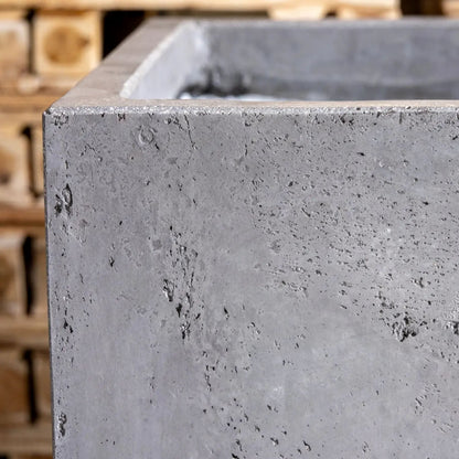 Cubrosa | Onyx Dusk – 55cm Extra Large Concrete Cube Planter – 115L Square Plant Pot