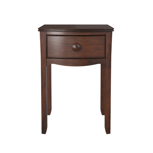 Laura Ashley Broughton Dark 1 Drawer Bedside Table - 3608147 - White Bear Furnishings