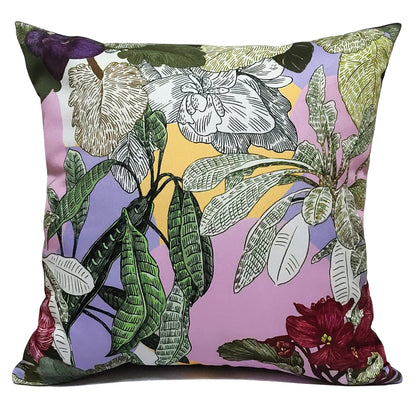 Dhalia Lilac Outdoor Waterproof Cushions Stylish Durable 17x17 Inch Polyester for Patio Garden Indoor Use by OLIVIA ROCCO - White Bear Furnishings