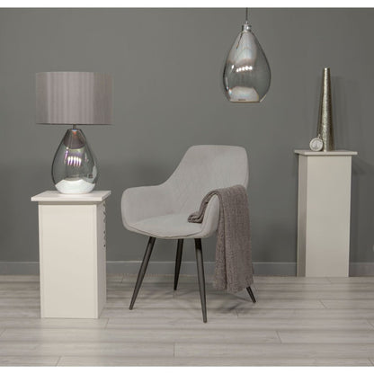 Geller 61cm Glass Table Lamp - White Bear Furnishings