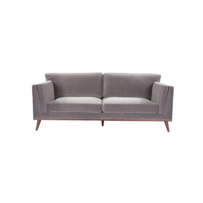 Grey Velvet 3 Seater Sofa - SF-M-3S-MV