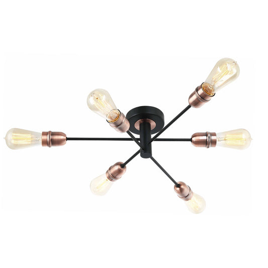 Gustave Black Ceiling Light - White Bear Furnishings