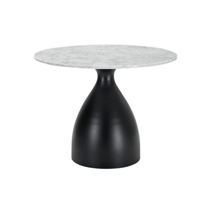 Twenty 10 Designs Hazel Dining Table in Black & White Marble