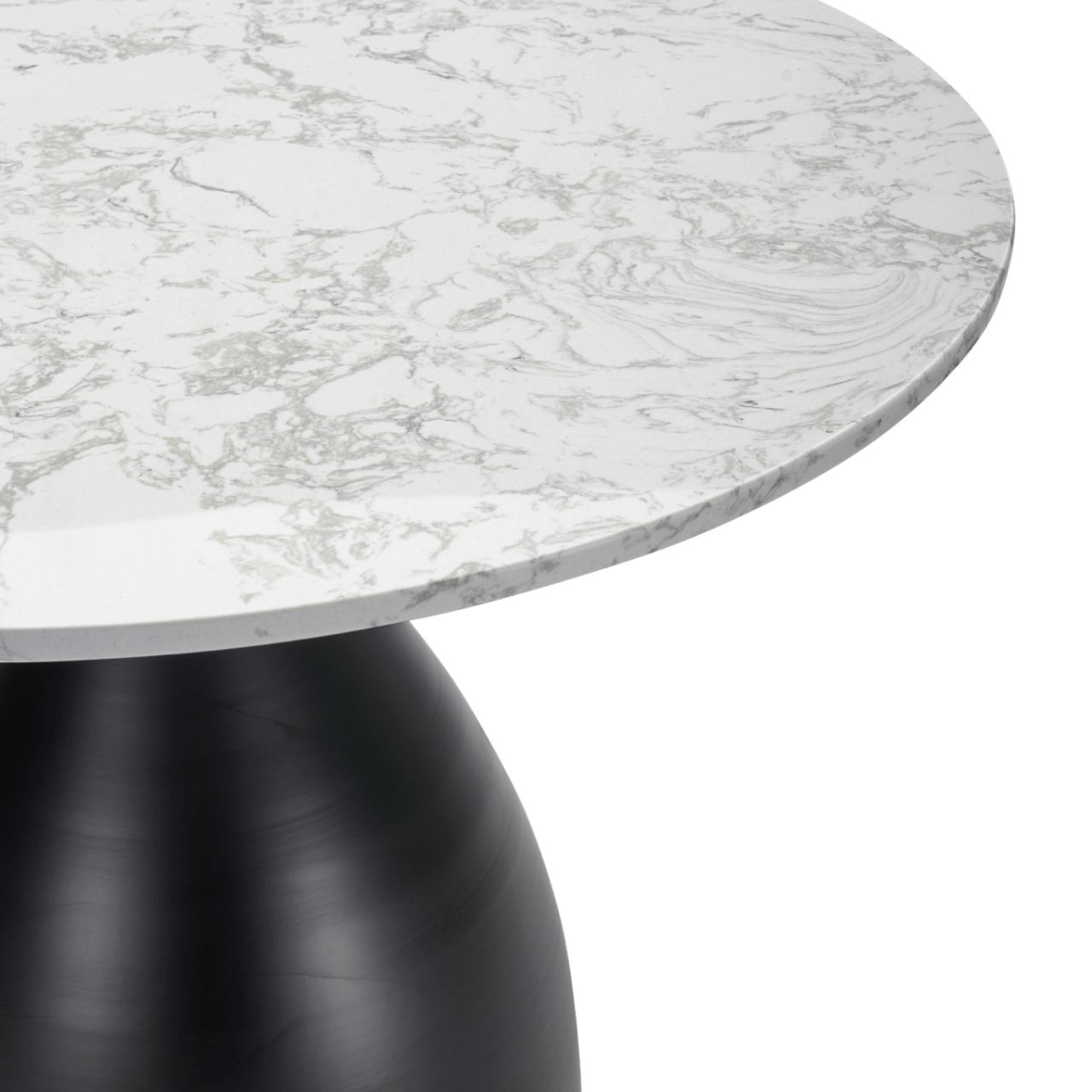 Twenty 10 Designs Hazel Dining Table in Black & White Marble