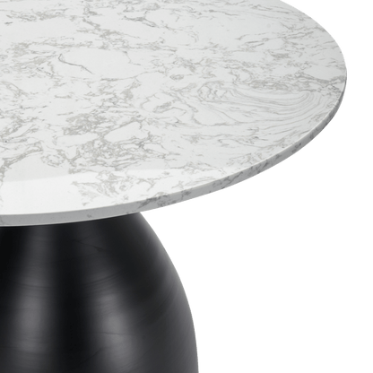 Twenty 10 Designs Hazel Dining Table in Black & White Marble