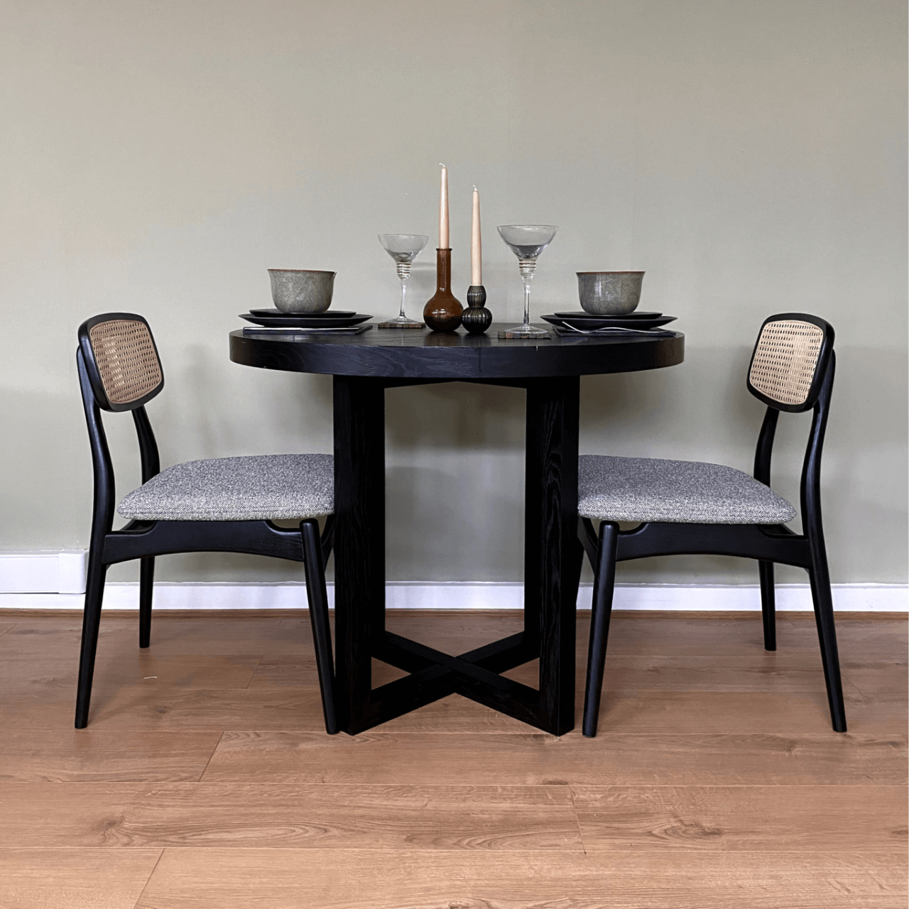 [Set of 2] Twenty 10 Designs Elder Dining Chairs in Lyon Steel