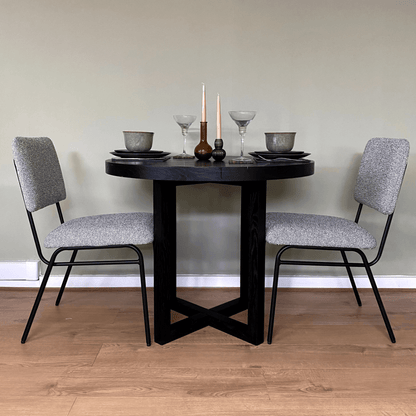 [Set of 2] Twenty 10 Designs Holly Dining Chairs - Lyon Steel - DC-H-L-ST