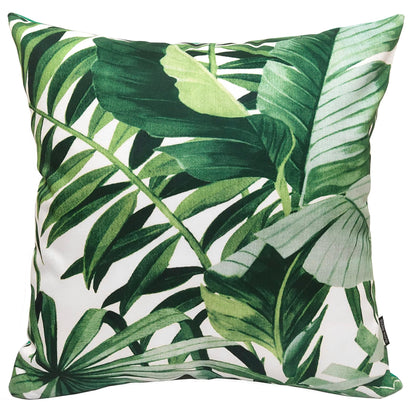 Jamil Green Outdoor Waterproof Cushions 43 x 43 cm Comfortable Durable Water-Resistant for Patio Garden Travel Beach by OLIVIA ROCCO - White Bear Furnishings