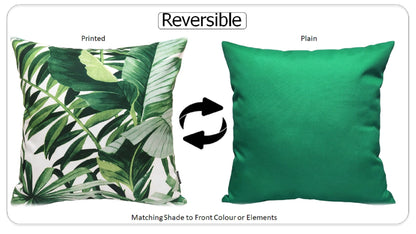 Jamil Green Outdoor Waterproof Cushions 43 x 43 cm Comfortable Durable Water-Resistant for Patio Garden Travel Beach by OLIVIA ROCCO - White Bear Furnishings