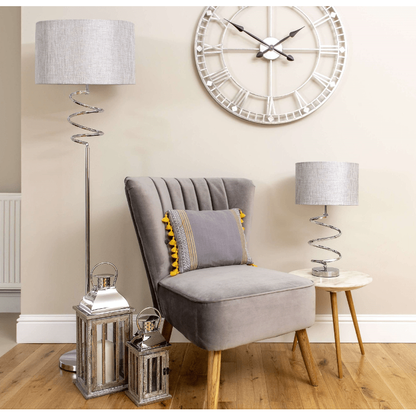Kasi 54cm Table Lamp Polished Chrome - White Bear Furnishings