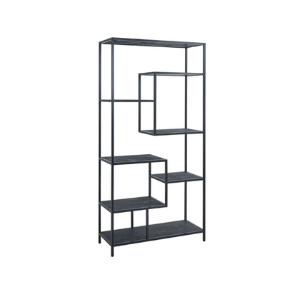 Large Black Multi Shelf Unit - 22714