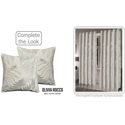 Leaf Sparkle 2 Pack Cushion Covers Leaf Natural Modern Decorative Throw Pillow Cases for Sofa or Bed by OLIVIA ROCCO - White Bear Furnishings