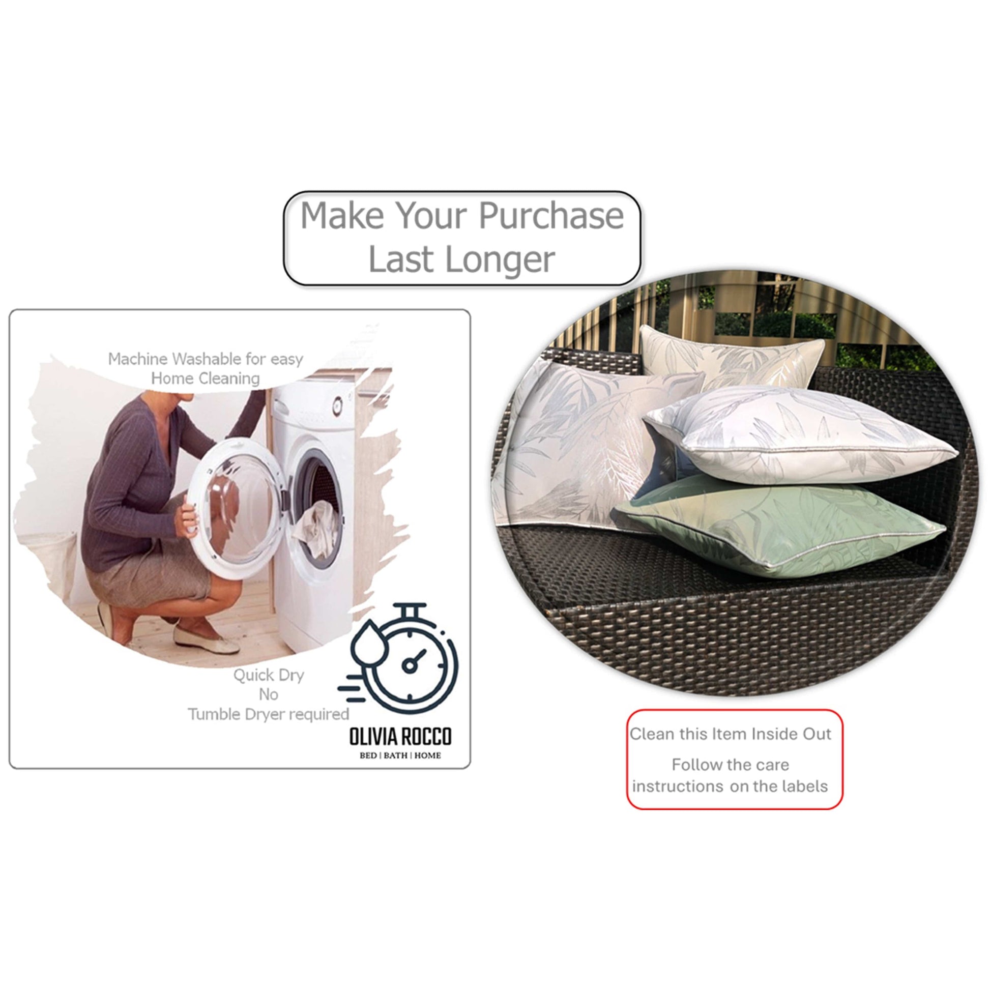 Leaf Sparkle 2 Pack Cushion Covers Leaf Silver Modern Decorative Throw Pillow Cases for Sofa or Bed by OLIVIA ROCCO - White Bear Furnishings