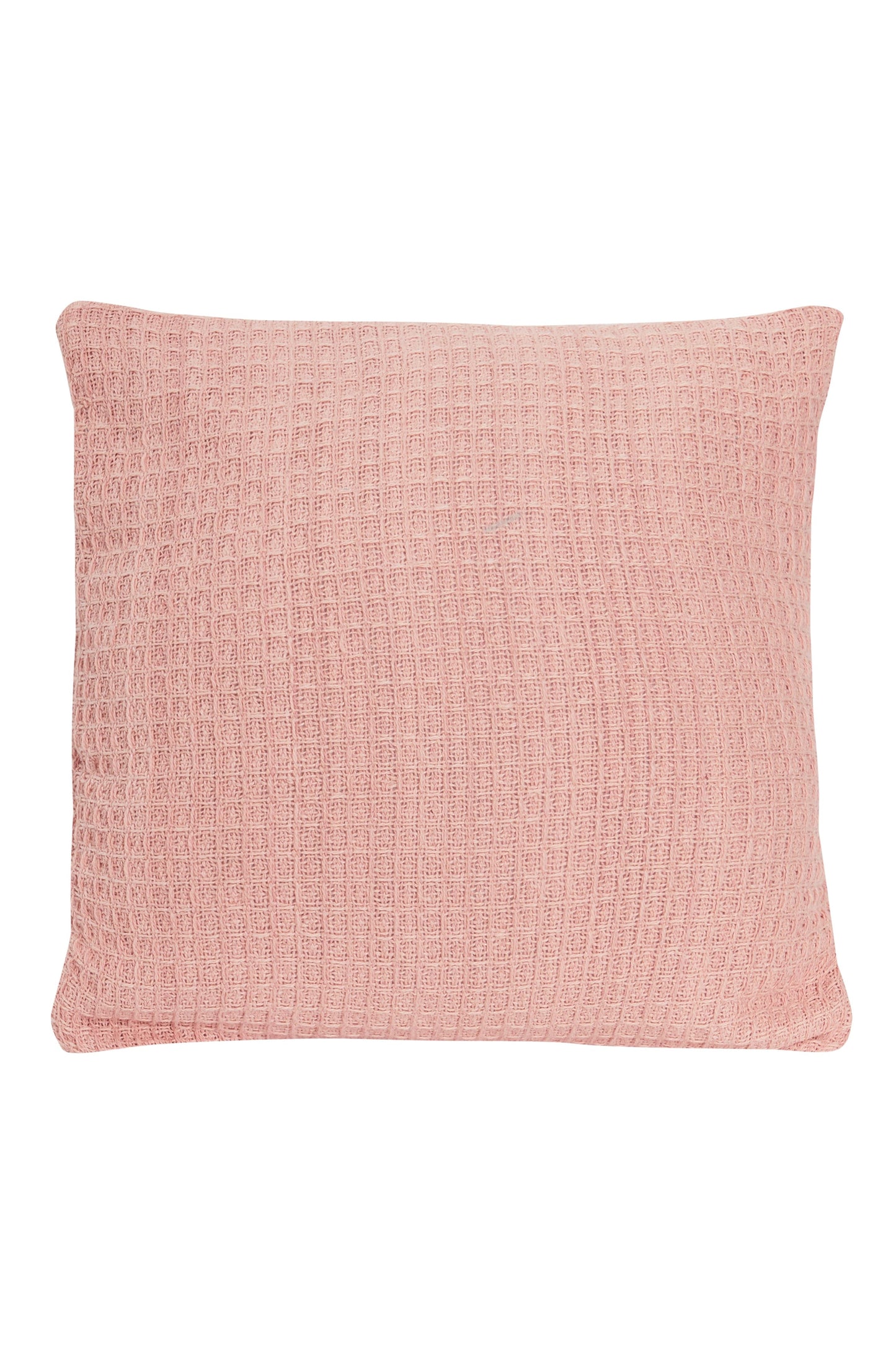 Lisbon Pure Indian Cotton Handwoven Honeycomb Vibrant Cushion Covers for Indoor Outdoor Use in Grey Ochre Navy Teal Silver Pink 17x17 and 24x24 Inches by OLIVIA ROCCO - White Bear Furnishings