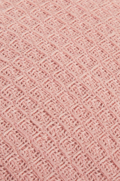 Lisbon Pure Indian Cotton Handwoven Honeycomb Vibrant Cushion Covers for Indoor Outdoor Use in Grey Ochre Navy Teal Silver Pink 17x17 and 24x24 Inches by OLIVIA ROCCO - White Bear Furnishings