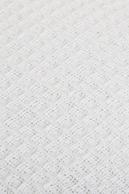 Lisbon Pure Indian Cotton Handwoven Honeycomb Vibrant Cushion Covers for Indoor Outdoor Use in Grey Ochre Navy Teal Silver Pink 17x17 and 24x24 Inches by OLIVIA ROCCO - White Bear Furnishings