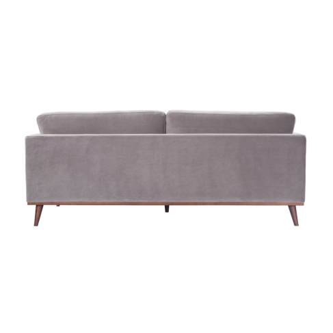 Grey Velvet 3 Seater Sofa - SF-M-3S-MV