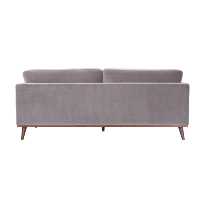 Grey Velvet 3 Seater Sofa - SF-M-3S-MV