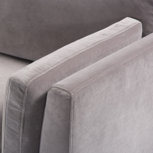Grey Velvet 3 Seater Sofa - SF-M-3S-MV