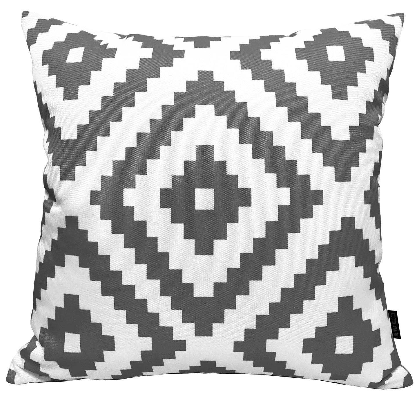 Nairobi Charcoal Waterproof Outdoor Cushions for Patio Garden Beach 17 x 17 inches Stylish Durable Easy to Clean by OLIVIA ROCCO - White Bear Furnishings