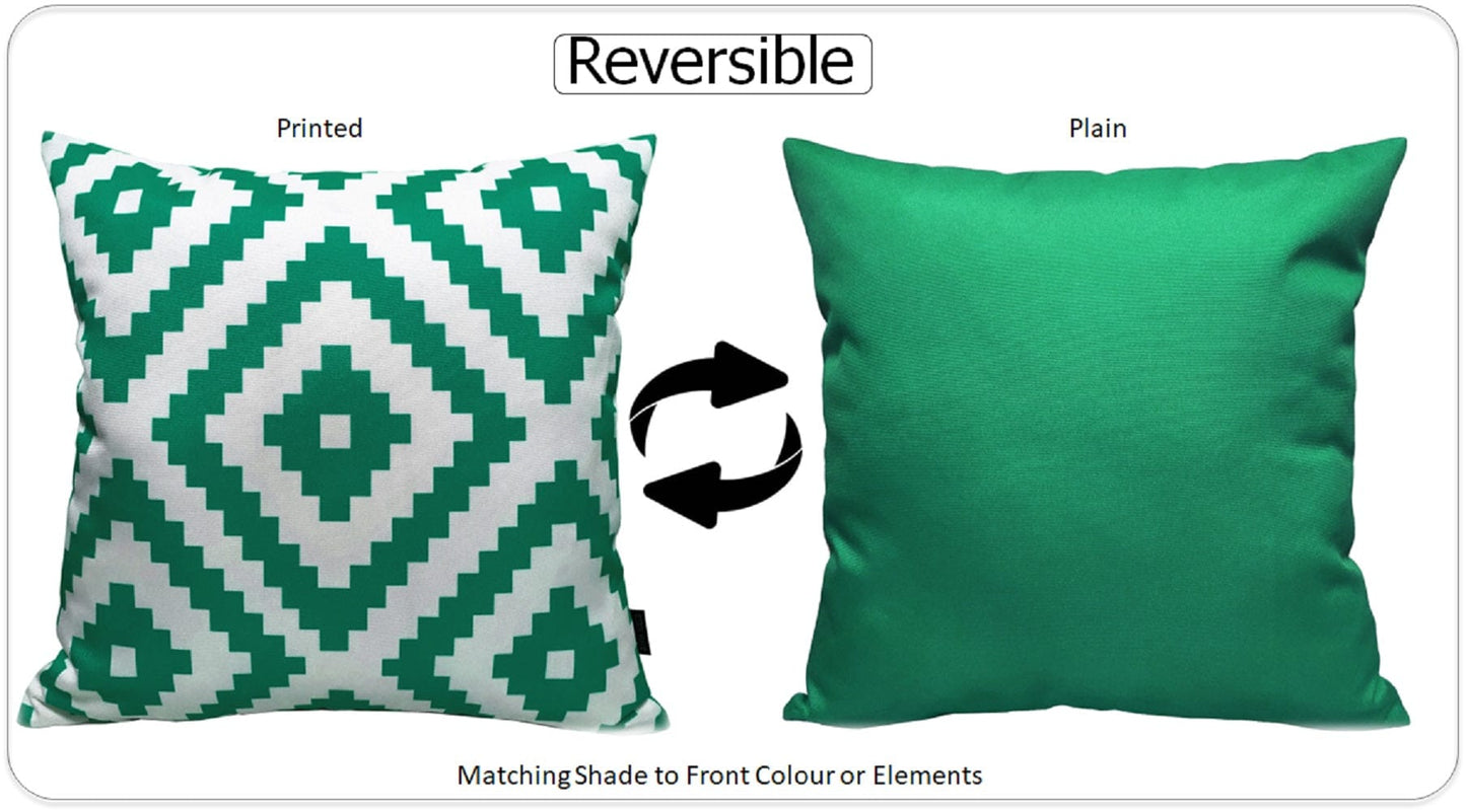 Nairobi Lime Green Outdoor Waterproof Patio Garden Cushions Durable Weather-Resistant Polyester Comfortable Hollow-Fibre Filled Versatile Indoor Outdoor Use by OLIVIA ROCCO - White Bear Furnishings