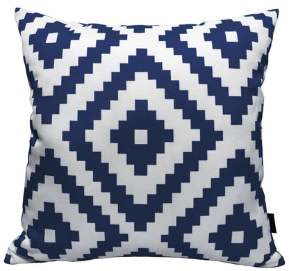 Nairobi Navy Waterproof Outdoor Cushions Weather-Resistant Decorative Pillows for Patio Garden Travel Beach Versatile Indoor Outdoor Use by OLIVIA ROCCO - White Bear Furnishings