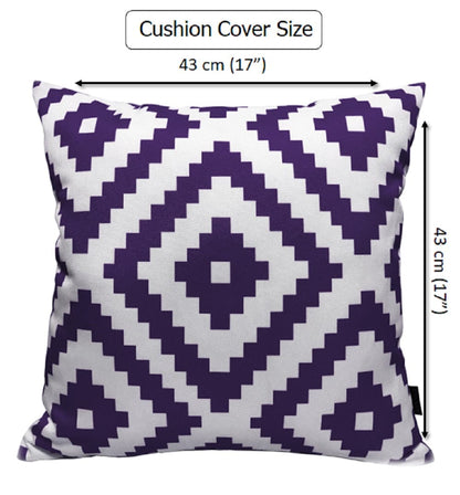 Nairobi Purple Outdoor Scatter Cushions Waterproof Weather Resistant Decorative Pillows for Garden Patio Beach Indoor 43 x 43 cm by OLIVIA ROCCO - White Bear Furnishings
