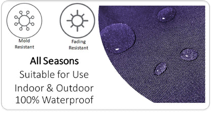 Nairobi Purple Outdoor Scatter Cushions Waterproof Weather Resistant Decorative Pillows for Garden Patio Beach Indoor 43 x 43 cm by OLIVIA ROCCO - White Bear Furnishings