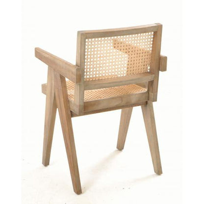 [Set of 2] Ancient Mariner Square Rattan Dining Chairs - VIN163