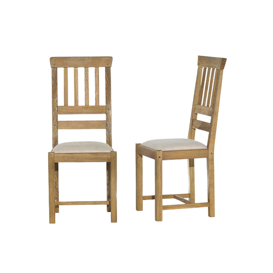 Milton Pair of Dining Chairs	in Oak - 3283098