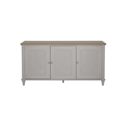 Laura Ashley Hanover 3 Door Sideboard in Pale French Grey - 3746919 - White Bear Furnishings