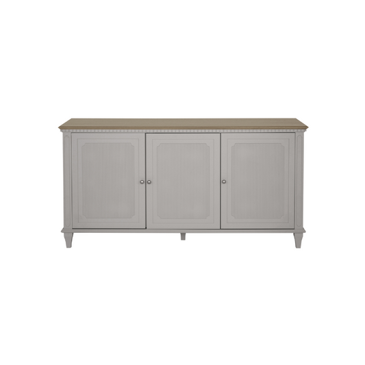 Laura Ashley Hanover 3 Door Sideboard in Pale French Grey - 3746919 - White Bear Furnishings