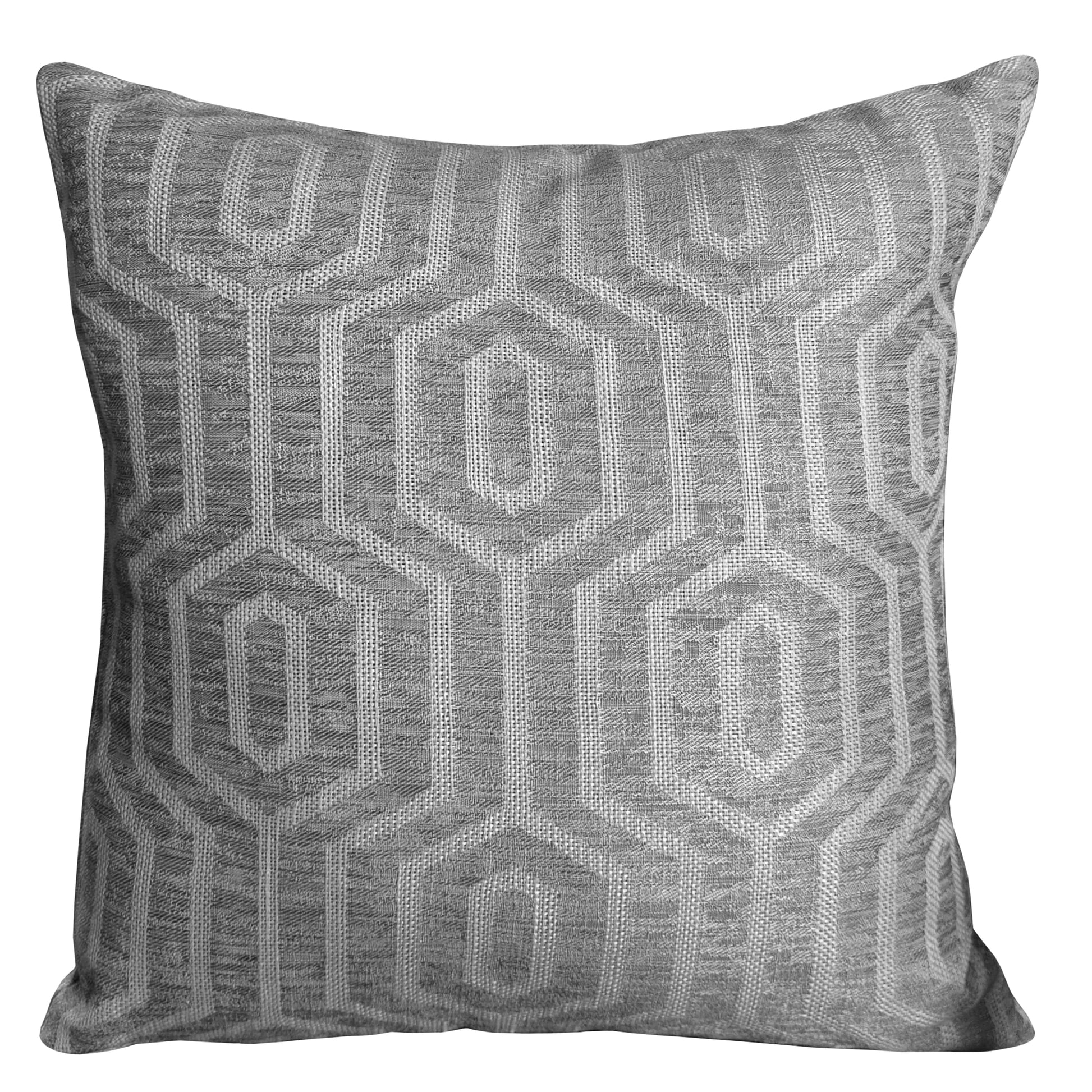 Paris Cushion Covers 2 Pack Modern Grey Decorative Square Scatter Cushions with Invisible Zipper for Sofa & Bed by OLIVIA ROCCO - White Bear Furnishings