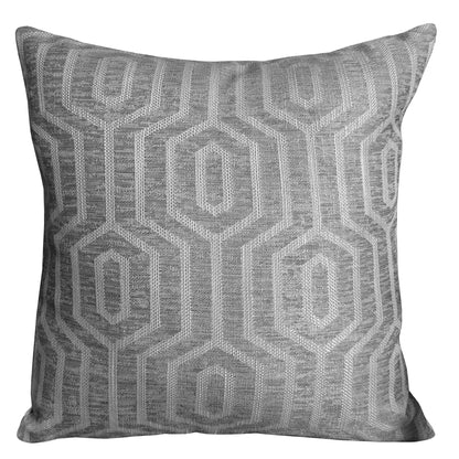 Paris Cushion Covers 2 Pack Modern Grey Decorative Square Scatter Cushions with Invisible Zipper for Sofa & Bed by OLIVIA ROCCO - White Bear Furnishings