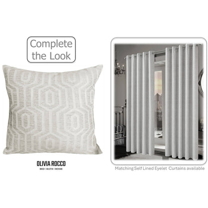 Paris Cushion Covers 2 Pack Modern Natural Decorative Square Scatter Cushions with Invisible Zipper for Sofa & Bed by OLIVIA ROCCO - White Bear Furnishings