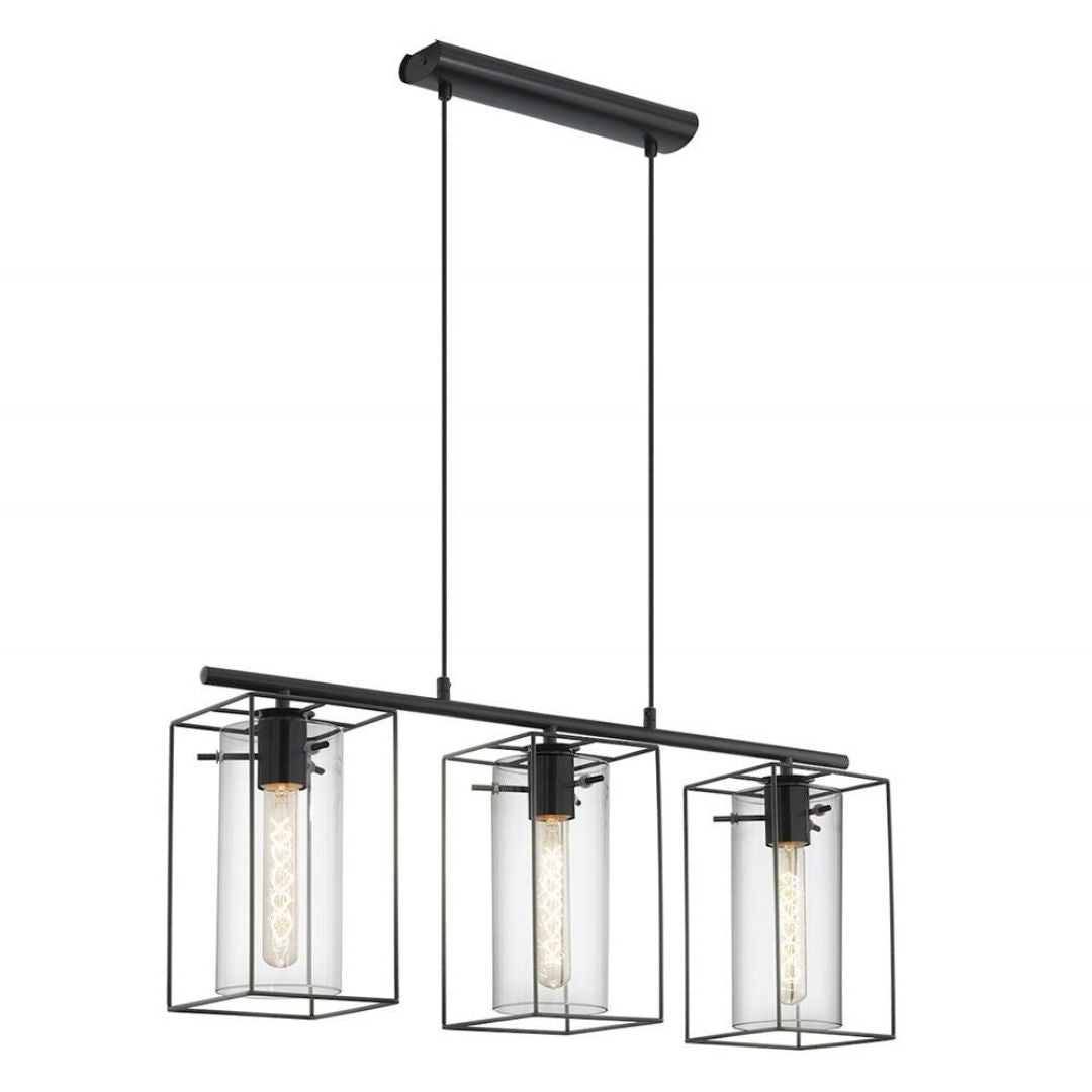 Merton 3 Light Ceiling Light Black