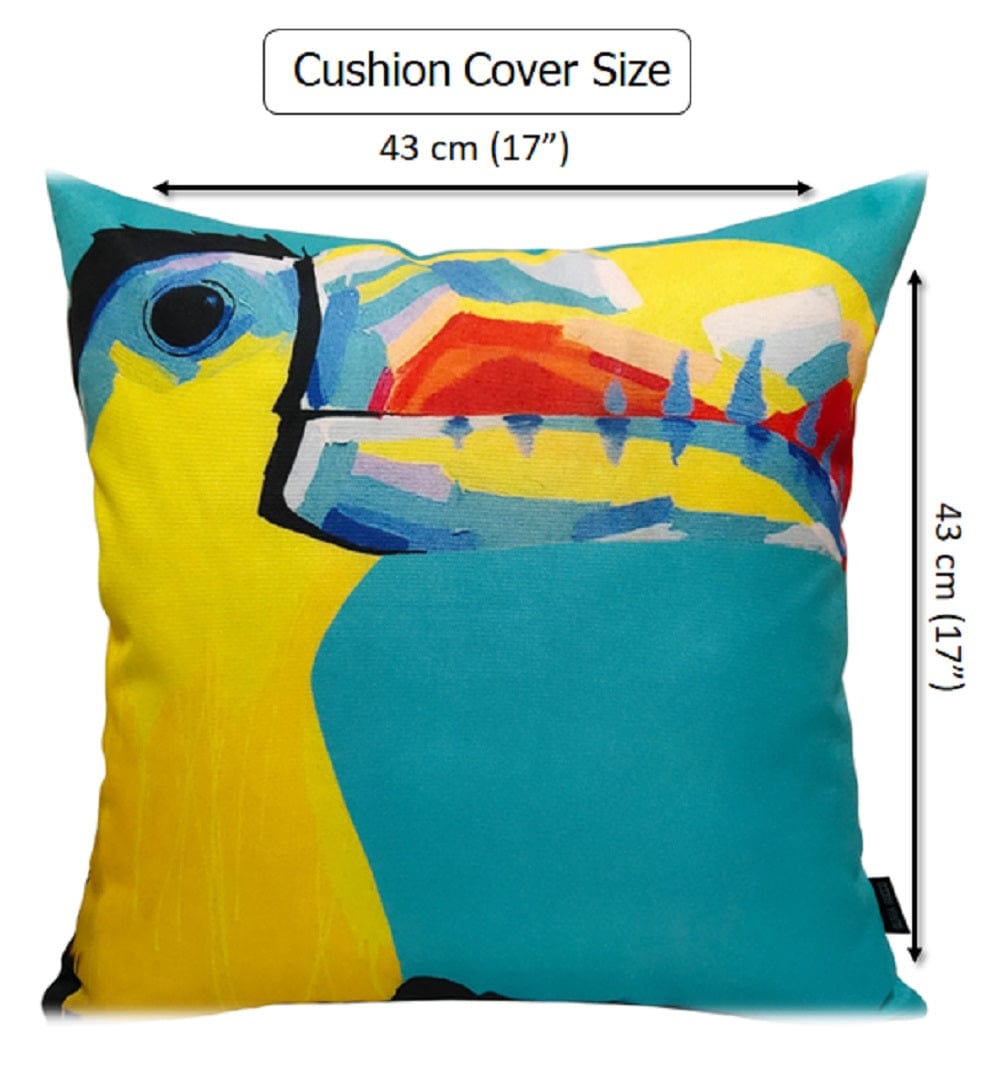 Pelican Outdoor Waterproof Weather-Resistant Cushions for Patio Garden Beach and Indoor Use 43x43 cm Filled with Hollowfibre by OLIVIA ROCCO - White Bear Furnishings