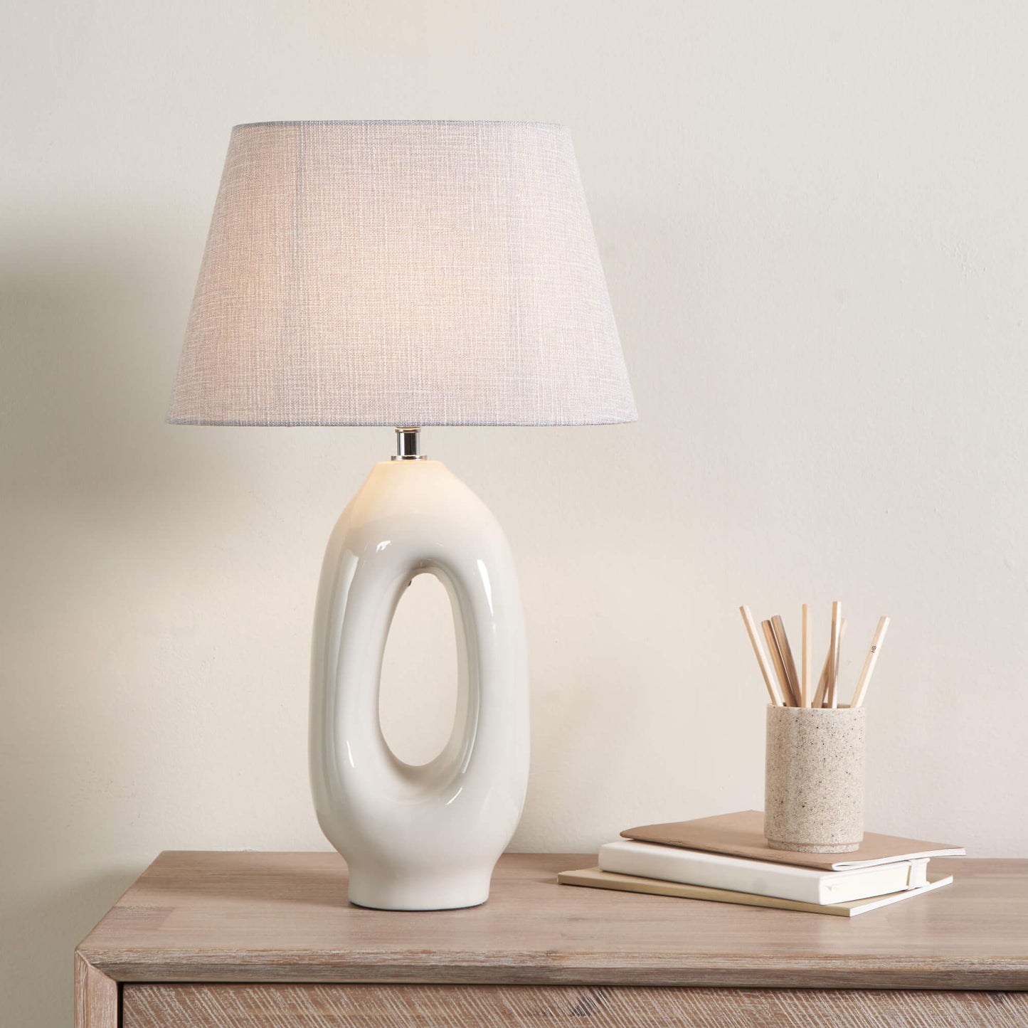 Aoife Cream Ceramic Table Lamp