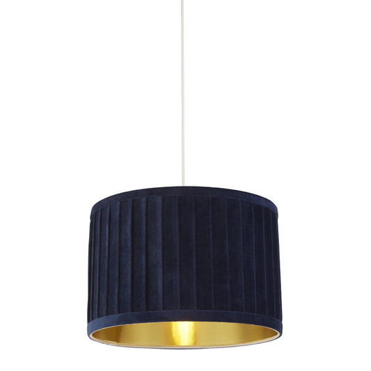 Caritas 30cm Navy & Gold Shade - White Bear Furnishings