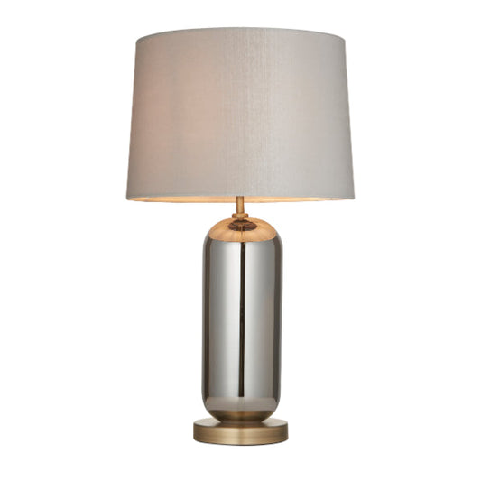 Lula Smoked Glass Touch Table Lamp - White Bear Furnishings