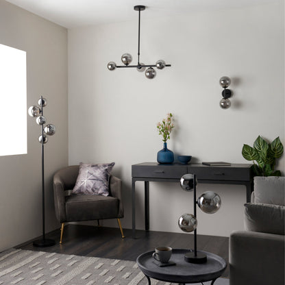 Reeko Matt Black Wall Light