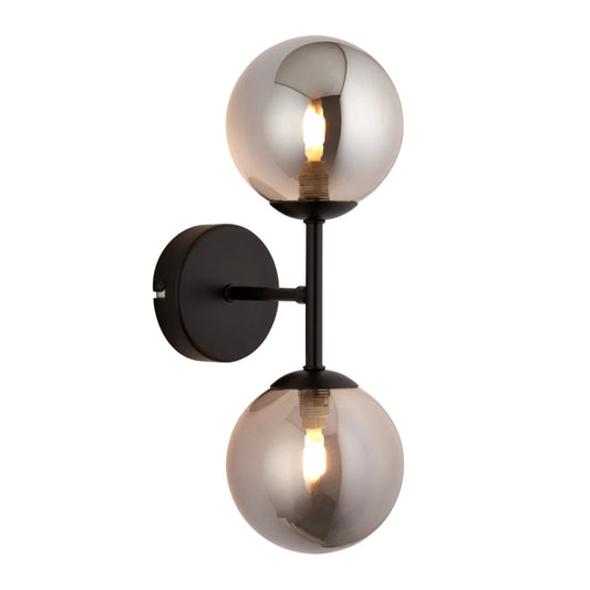 Reeko Matt Black Wall Light - White Bear Furnishings