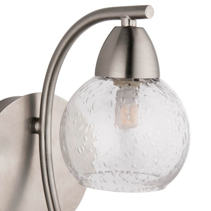 Callen Satin Nickel Wall Light