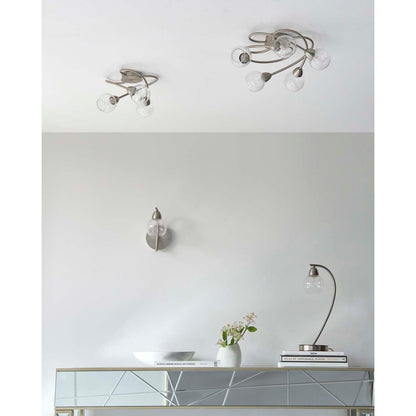 Callen Satin Nickel Wall Light